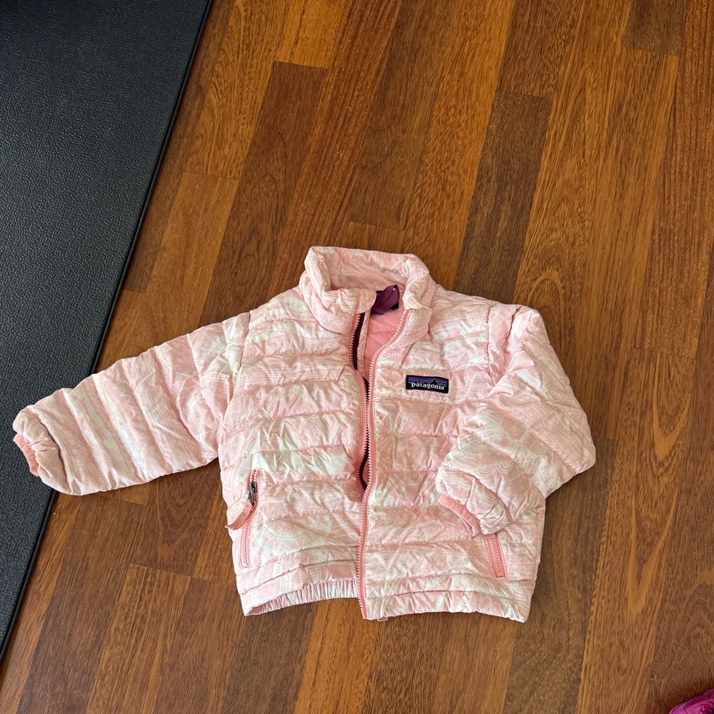 Pink Patagonia Baby Puffer Jacket